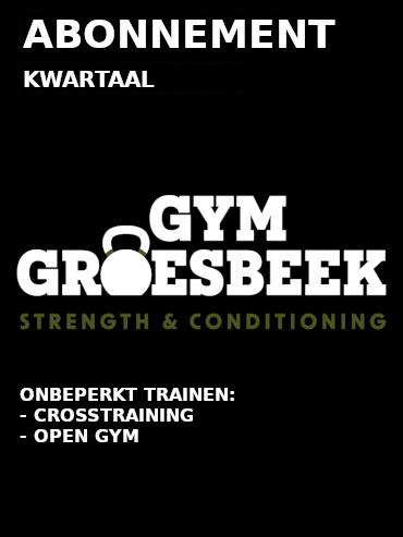 Crosstraining - Kwartaal abonnement